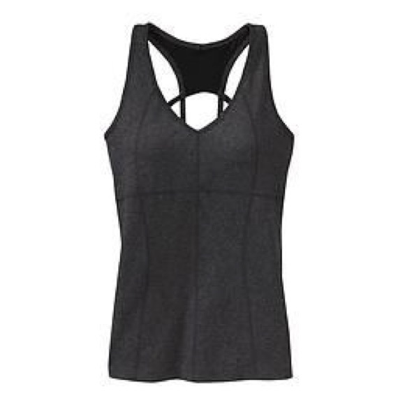 Athleta Equator Racerback Charcoal Tank - Picture 1 of 7